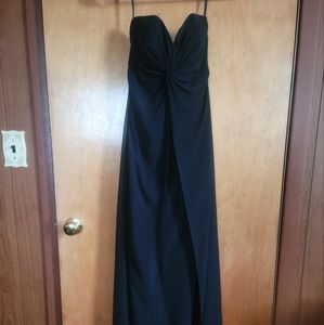 Bridesmaid/Prom Navy Strapless Dress